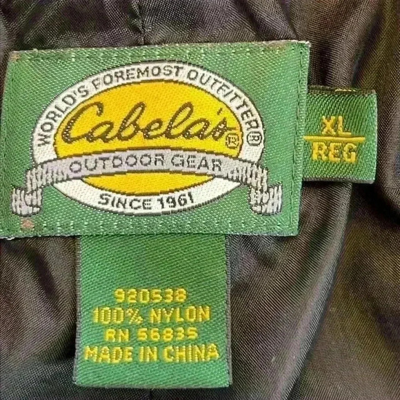 Cabela’s Men’s Gore-Tex Pants Size XL Black 100% Nylon Adjustable Elastic Waist - Picture 2 of 11